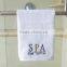luxury white cotton embroidery hotel & spa facial towels