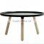 fashionable fiberglass round coffee table