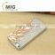 new Electroplating leaf style with shining diamonds Plastic case For iphone 6 case Cell phone case For iphone 6S case