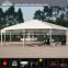 Aluminum alloy frame polygon tent with toughened glass wall