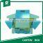 BLUE PRINTING PAPER CARDBOARD FOLDING MATT DISPLAY BOX