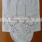 Hand embroidered white cotton curtain-design 11