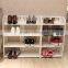 Customized wooden shoes stand for home most popular shoe product display cabinet set