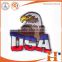 Custom high quality hook and loop fastener eagle patches