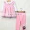 Baby girl clothing set/baby girl wear 3 pcs set for 2015