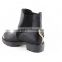 LQEB27 metal decor short block heel normal size ladies rubber outsole boots sale winter ankle booties for women