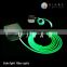 High quality 10mm pof fiber optic side glow cable lighting kits