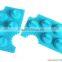 5 Cavity Silicone Drink Ice Tray Cool Shark Fin Shape Ice Cube Tray Freeze Mold Ice Maker Mold