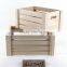 Wholesale Unfinished gift and storage use Wooden Crates wood packaging wine boxes for sale