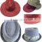Factory directly wholesale red fedora hat small floral band hat