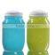 Country Style Embossing Colored Glass Vases