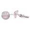 Men's Cufflinks 925 sterling silver with Natural Pink Chalcedony and Zircon Gemstone Men's Cufflinks Beautiful gift for him