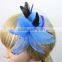 Elegant Beautiful Lace Feather Headpiece Carnival Bead Fascinator