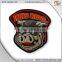 cheap custom fabric embroidery guns patches with self-adhesive ( hot cut edge )