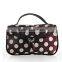 Large dots cosmetics toiletry bag, travel multi-purpose cosmetic bag