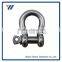 Rigging hardware Australian type screw pin bow shackle