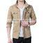 Wholesale Washing faded Long fashion Cotton Jacket For men