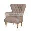 Fabric wooden lougue armchair french style YB70132