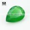 Precious Color Pear Machine Cut Natural Green Agate Gemstone