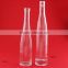 High transparency 375ml glass bottle square alcohol bottle 500ml glass bottles juice
