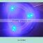 (Set of 8) BLUE 3 LED Polished Stainless Marine Boat RV Cup Drink Holder