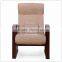 TDX-608-2 QVB HANGZHOU JIANDE TONGDA LINEN FABRIC SEAT AND BIRCH WOOD FARAME Recliner Chair