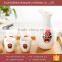 facial makeup decoration white ceramic wine set