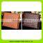 16022 Elegant top quality first layer cowhide leather knitting wallet belt gift set