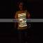 Transparent reflective self adhesive metal logos