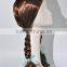 Brown Lolita Dolls Wigs With Two Dreadlocks and Bow Braid Wig With Bow N236