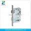 round square steel forend latch deadbolt backset european remote glass door knob cylinder lock