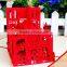 red color Notre Dame de Paris 3d handmade pop up business cards
