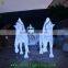 New products 2016 Manufacture Christmas lights motif 3D acrylic pumpkin horse carriage decoration lights