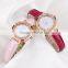 Hot sale!!! Free Shipping !!! fashion genuine leather diamond leisure quartz lady's wrist watch