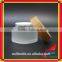 Promotion bamboo screw on lid glass jar with cosmetic jar