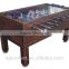 hot sell 4.5ft coin operated soccer table classic sport foosball table glass top