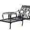 Aluminum Outdoors Sunshine Black Outdoor Back Lifting Chair Outdoor Deck Chair