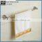 Contemporary Multi-Purpos Zinc Alloy Brush Nicked Bathroom Sanitary Items Wall Mounted Single Towel Bar