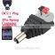 Easy Wire Power 2.1mm DC Plug For CCTV Cameras With Terminals