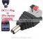 5.0*2.5 dc plug male DC connector / DC Plug/DC adapter for CCTV ,LED