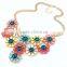 Resin Multicolor Flower Vintage Choker Pendant Statement Necklace Women Necklaces & Pendants Fashion Necklaces for Women 2014