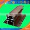Wooden grain aluminium extrusion / aluminium white powder coating / powder coated aluminium used for outdoor structure