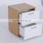 Wooden bedroom furniture modern 2 drawer oak effect bedside cabinet / table