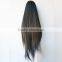new arrival super long silky straight black doll wig