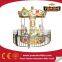 Creative outlook and exciting children game amusement rides 3 seats mini carousel for sale