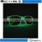 Wholesale designer bulk buy glow in the dark glasses,variety color one dollar night club party sunglasses