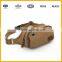 High Quality Durable Adjustable Strap Multilayer Canvas Waist Bag for Sports, Travel, Business