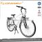 28 inch 700C man Electric Bicycle with integrated battery outer 6 spd gear 8fun center motor