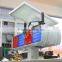 Hot blue and red flash signal light both side solar traffic warning light