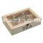Wooden Tea Storage Box With Compartments